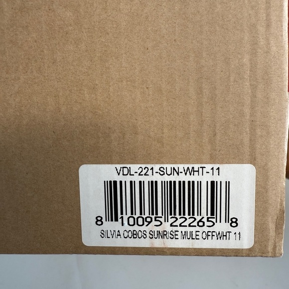 Silvia Cobos Women’s Sunrise Mule Off White Size 11 Slip On - Picture 8 of 8